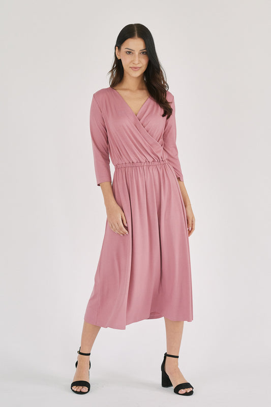 Rita Dress - Dusty Rose