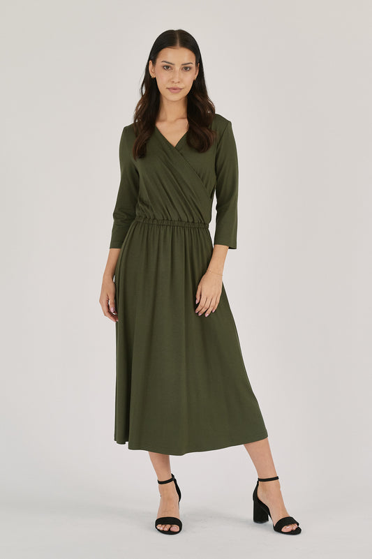 Rita Dress - Deep Olive