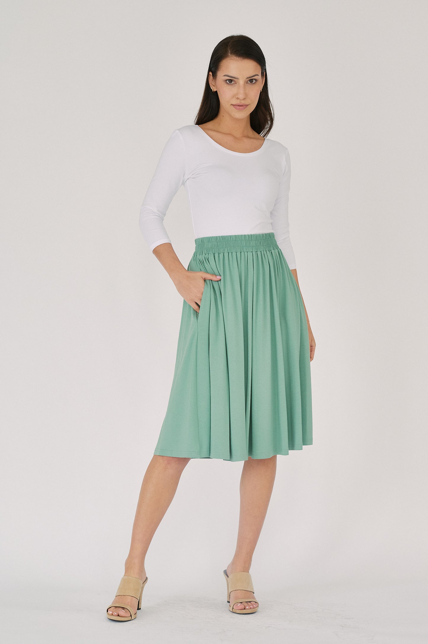 Leticia Skirt - Silvery Mint