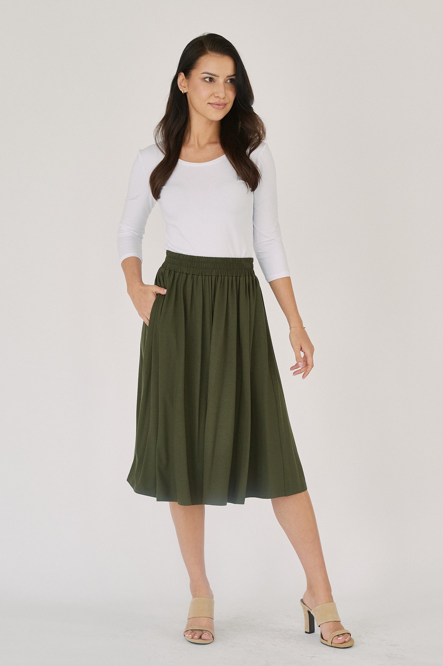 Leticia Skirt - Deep Olive