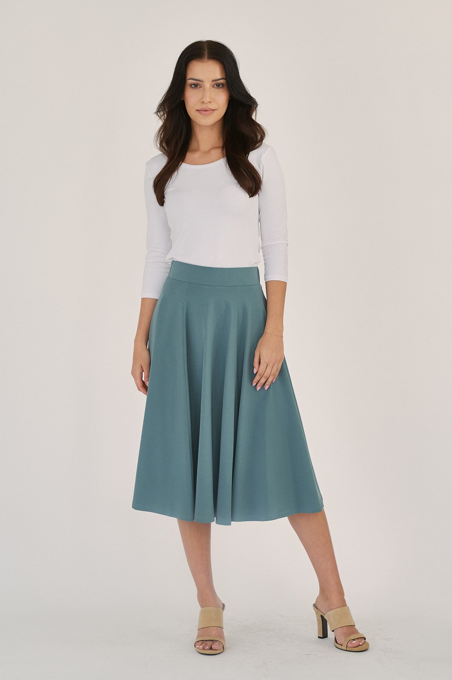 Farin Skirt - Smoky Teal
