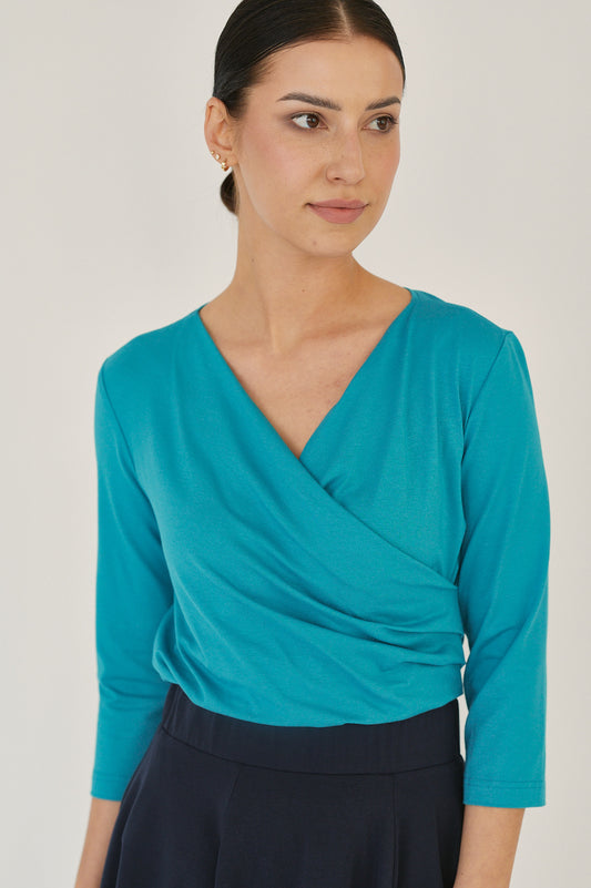 Estera Blouse - Lagoon Blue