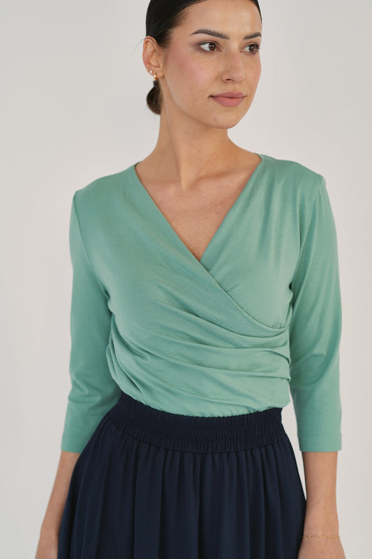 Estera Blouse - Silvery Mint