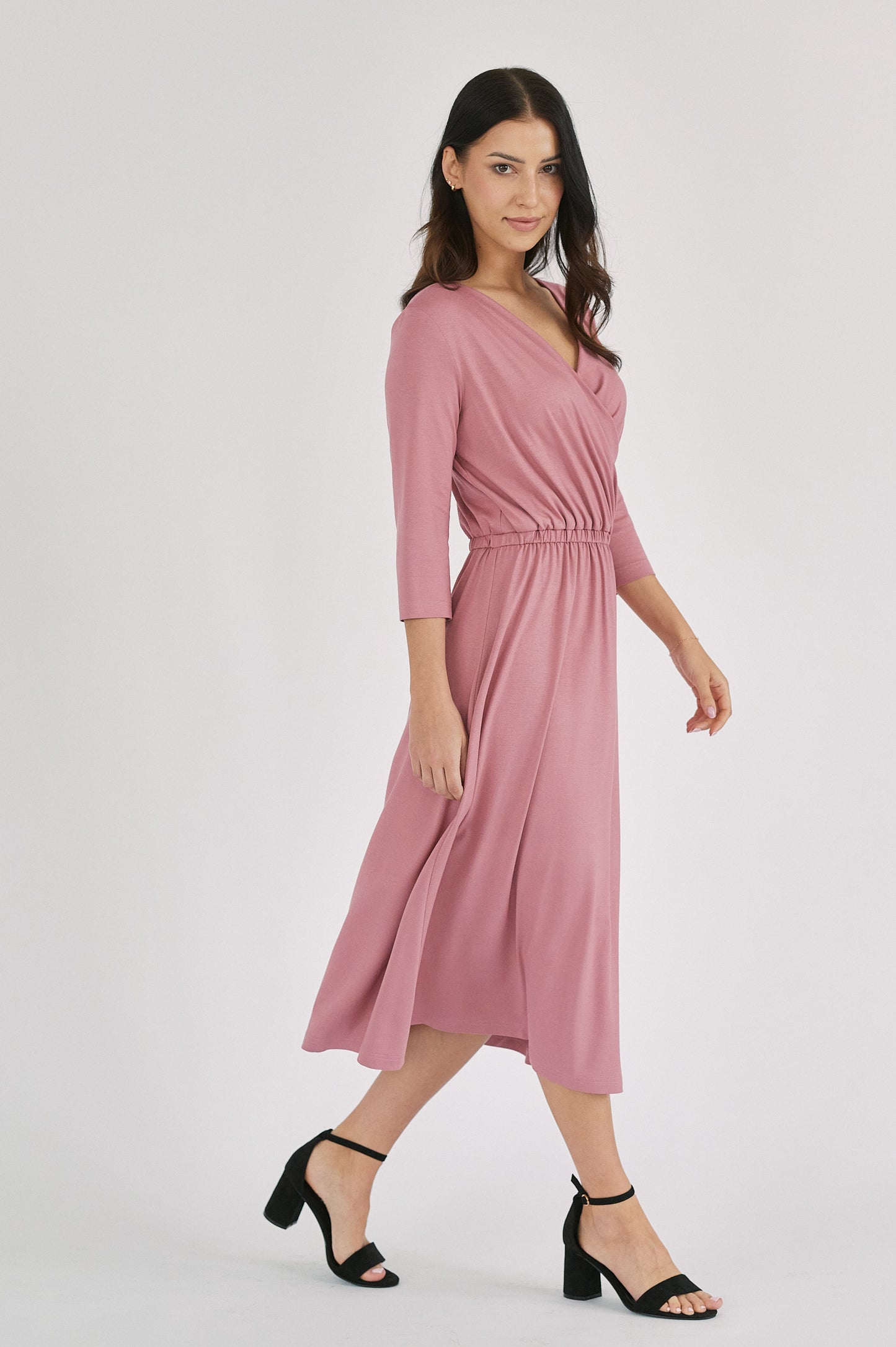 Rita Dress - Dusty Rose