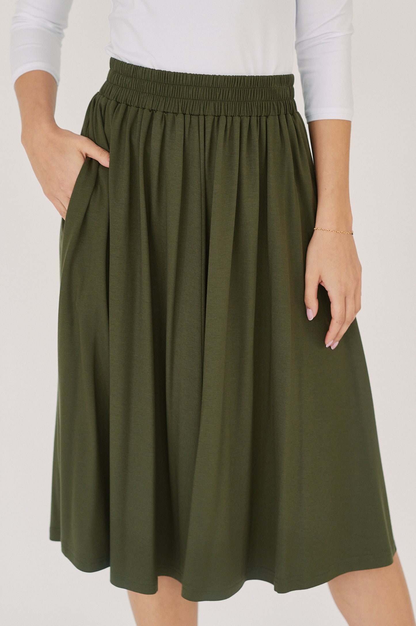 Leticia Skirt - Deep Olive