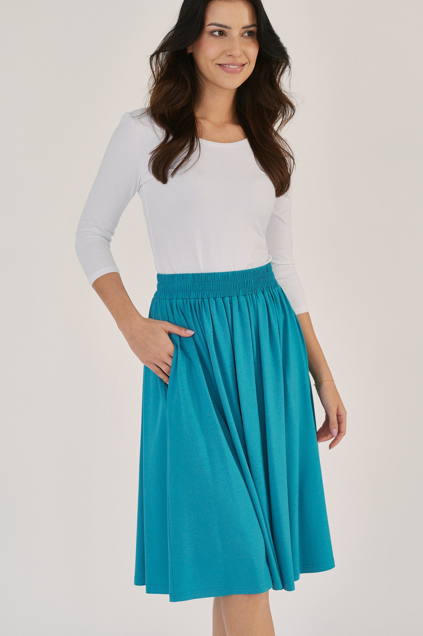 Leticia Skirt - Lagoon Blue