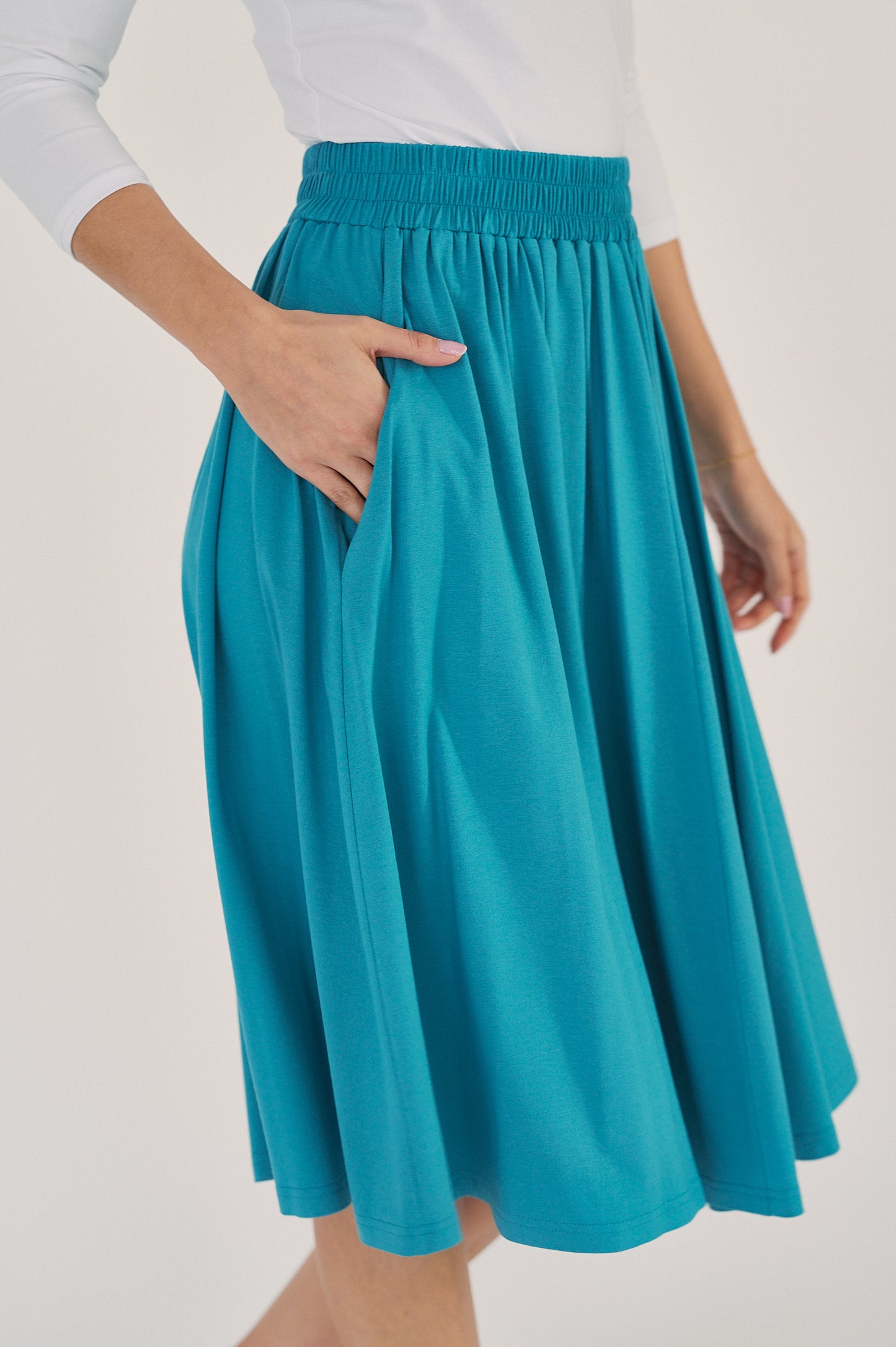 Leticia Skirt - Lagoon Blue