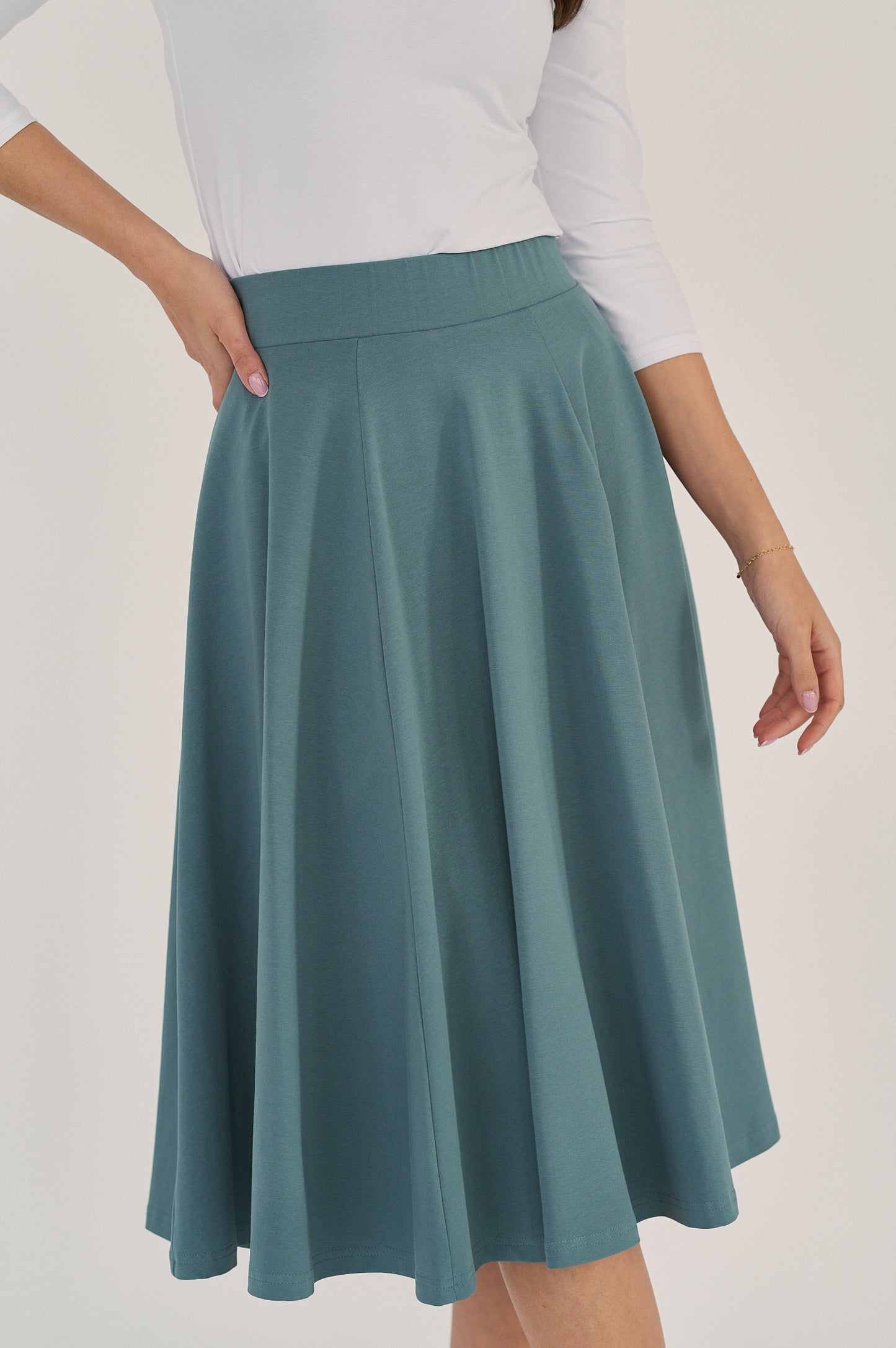 Farin Skirt - Smoky Teal