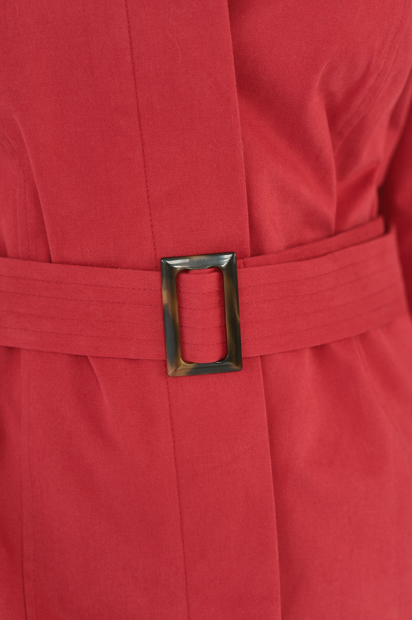 Edith Trench Coat - Rosehip Red