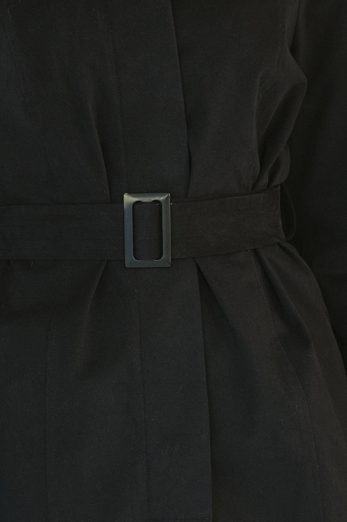 Edith Trench Coat - Ink Black