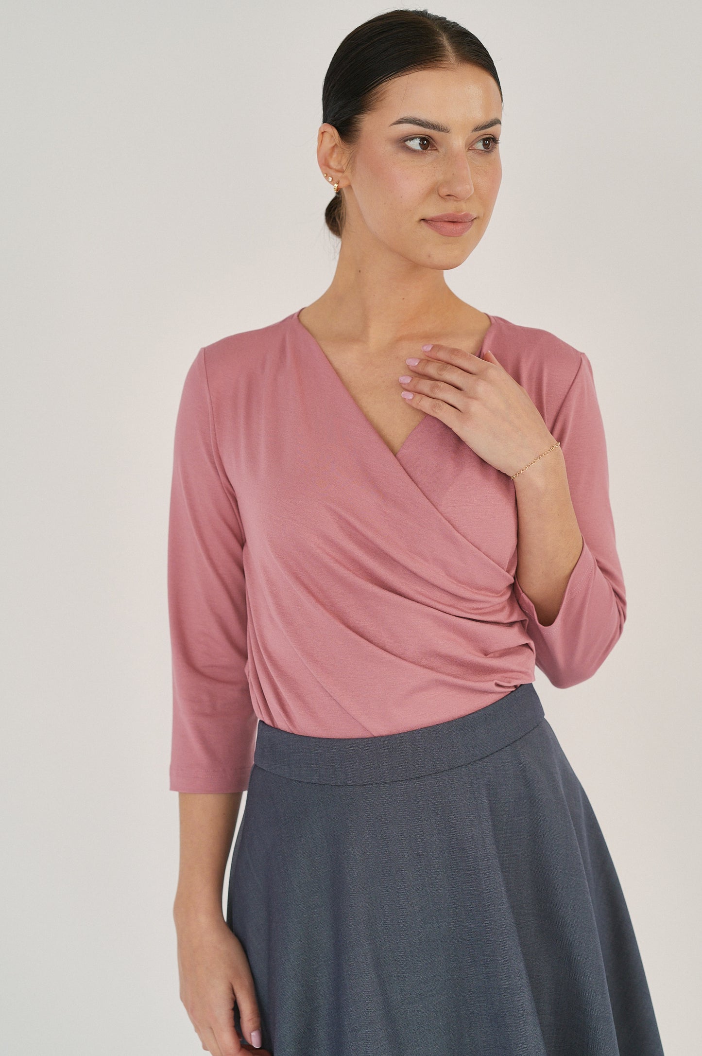 Estera Blouse - Dusty Rose
