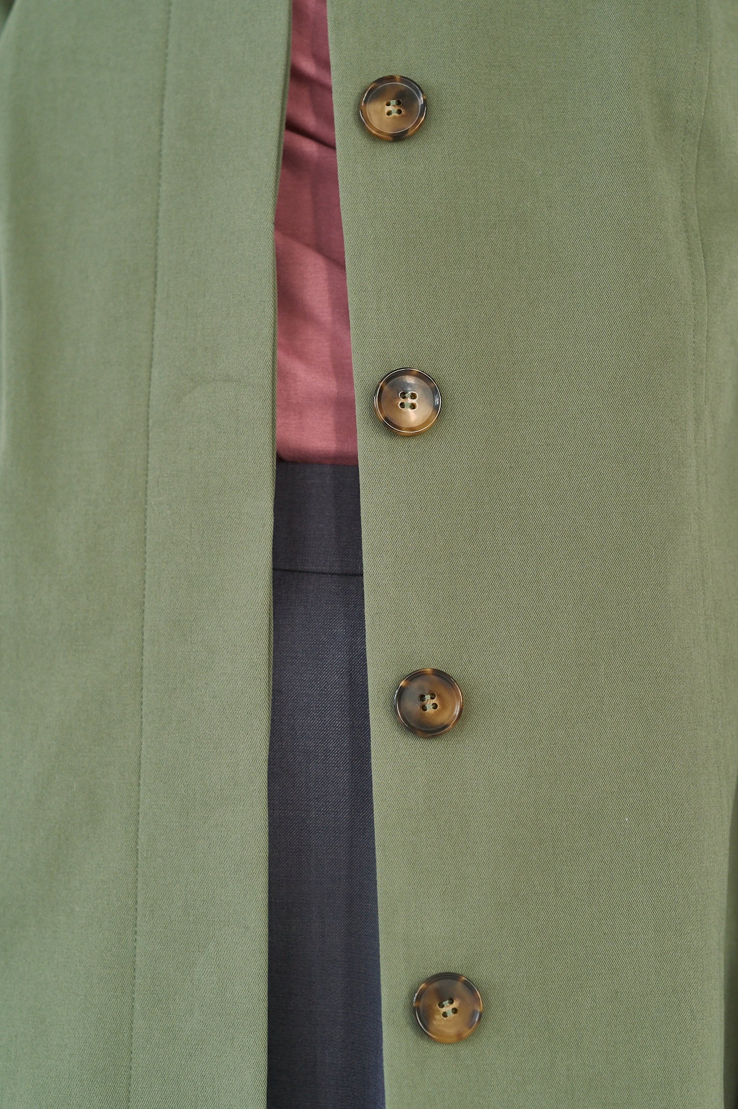 Edith Trench Coat - Soft Olive