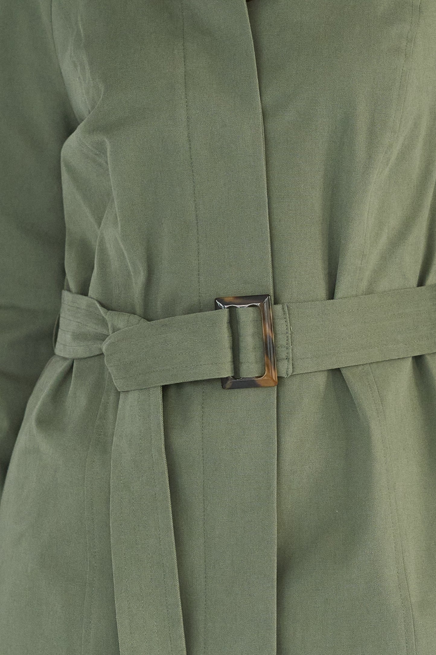 Edith Trench Coat - Soft Olive